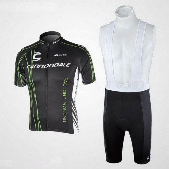 2010 Maillot Cannondale Tirantes Mangas Cortas Negro